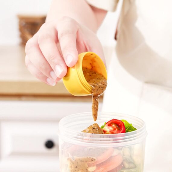 EBVincxmk Juego de tazas de ensalada para viajes, conveniente taza de avena, yogur, nueces, reducida en grasa, verduras, frutas y verduras con tapa y cuchara