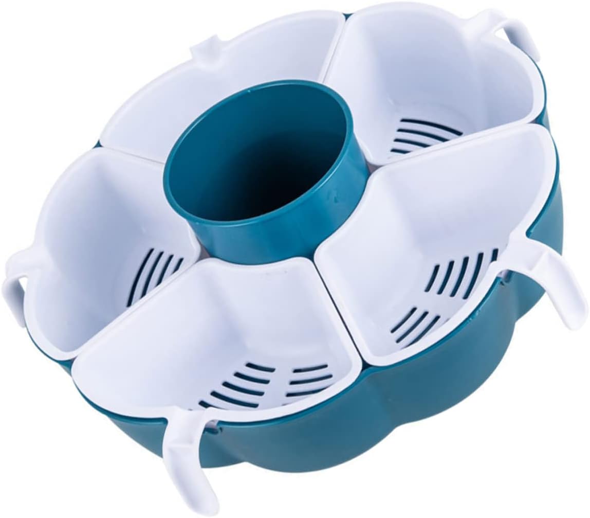 YARNOW Cesta De Drenaje Colador De Doble Capa Tazón De Lavado De Verduras Agua De Arroz Colador De Cesta De Frutas Canasta De Frutas Cesta De Clasificación Familiar