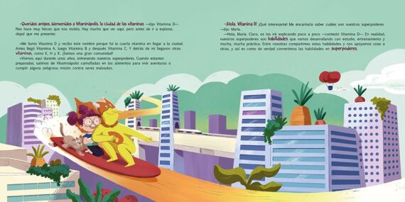 María y Coco en Vitaminápolis. Descubre los superpoderes de las vitaminas (Emociones, valores y hábitos)
