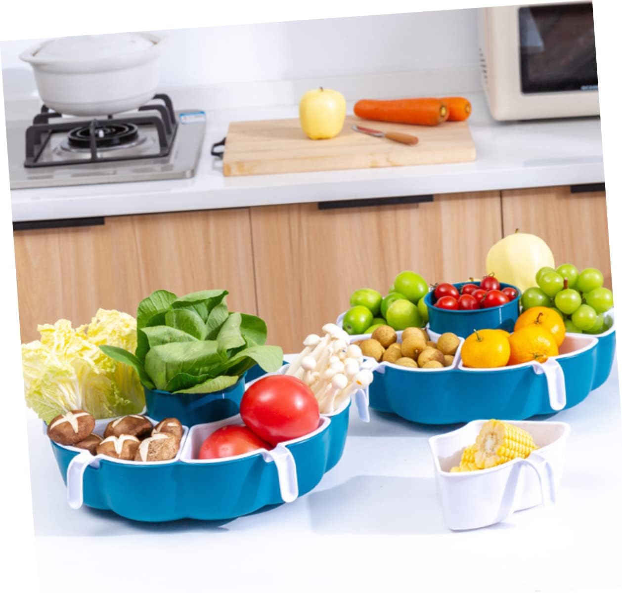 YARNOW Cesta De Drenaje Colador De Doble Capa Tazón De Lavado De Verduras Agua De Arroz Colador De Cesta De Frutas Canasta De Frutas Cesta De Clasificación Familiar