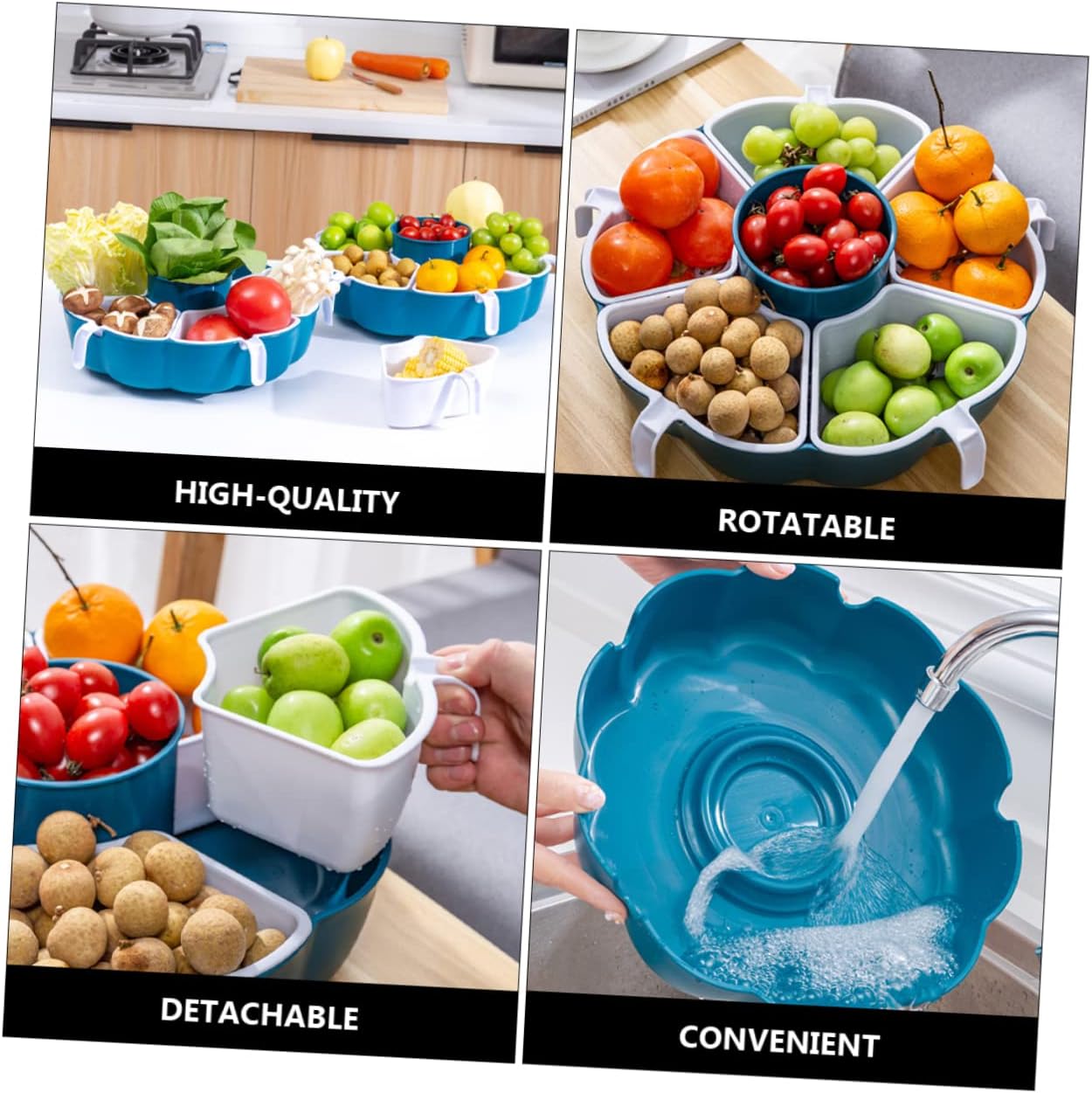 YARNOW Cesta De Drenaje Colador De Doble Capa Tazón De Lavado De Verduras Agua De Arroz Colador De Cesta De Frutas Canasta De Frutas Cesta De Clasificación Familiar