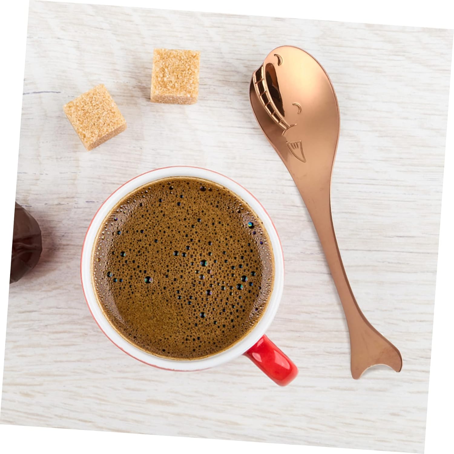 OUNONA 3 Piezas caballito de mar pescado de acero inoxidable ice cream scoop cucharas soperas mezcla de miel cucharas de cocina cubiertos infantiles cucharas de cafe alimento