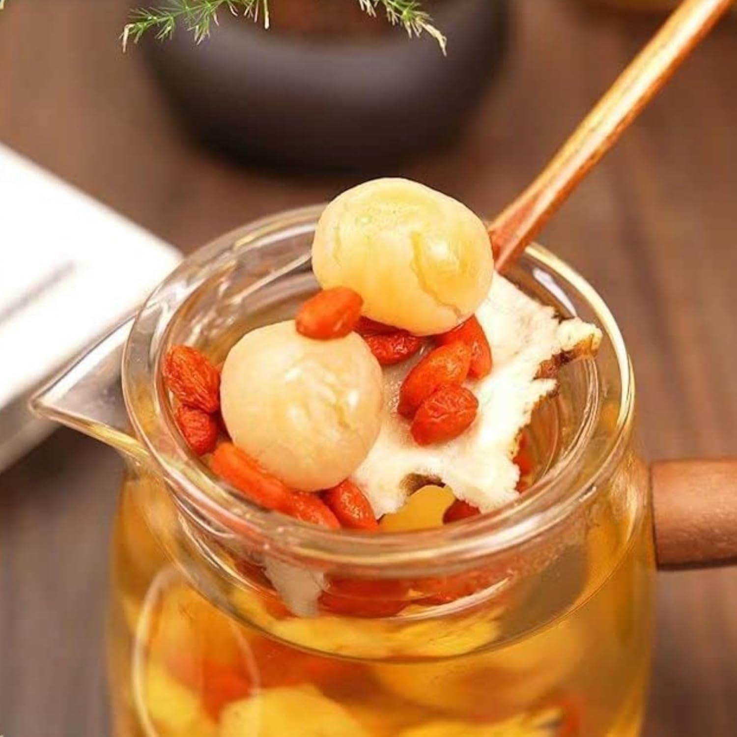 Té de hierbas naturales Ningxia Goji+Longan+Angelica Combo Set 9,87oz / 280g Infusión de canela Longan