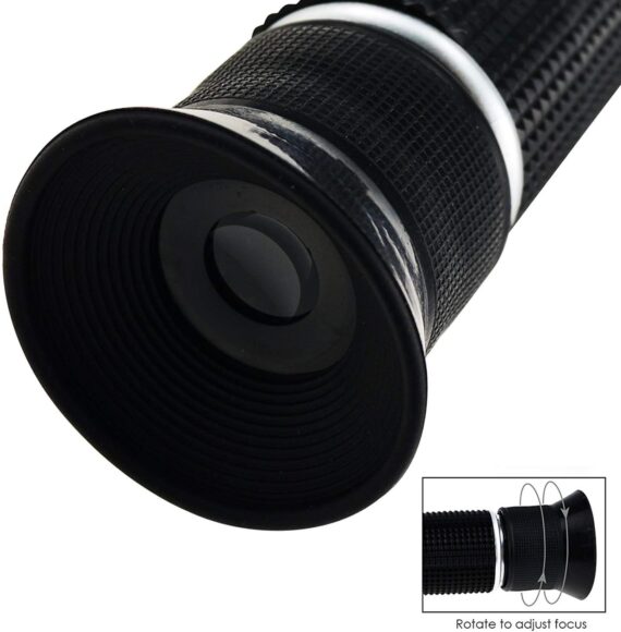 2-en-1 Brix Refractómetro De Salinidad Dual Scale 0-32% Brix Y 0-28% De Salinidad Con ATC Cloruro De Sodio En Alimentos Sal Agua De Mar Brine Cervezas Frutas Líquido De Corte